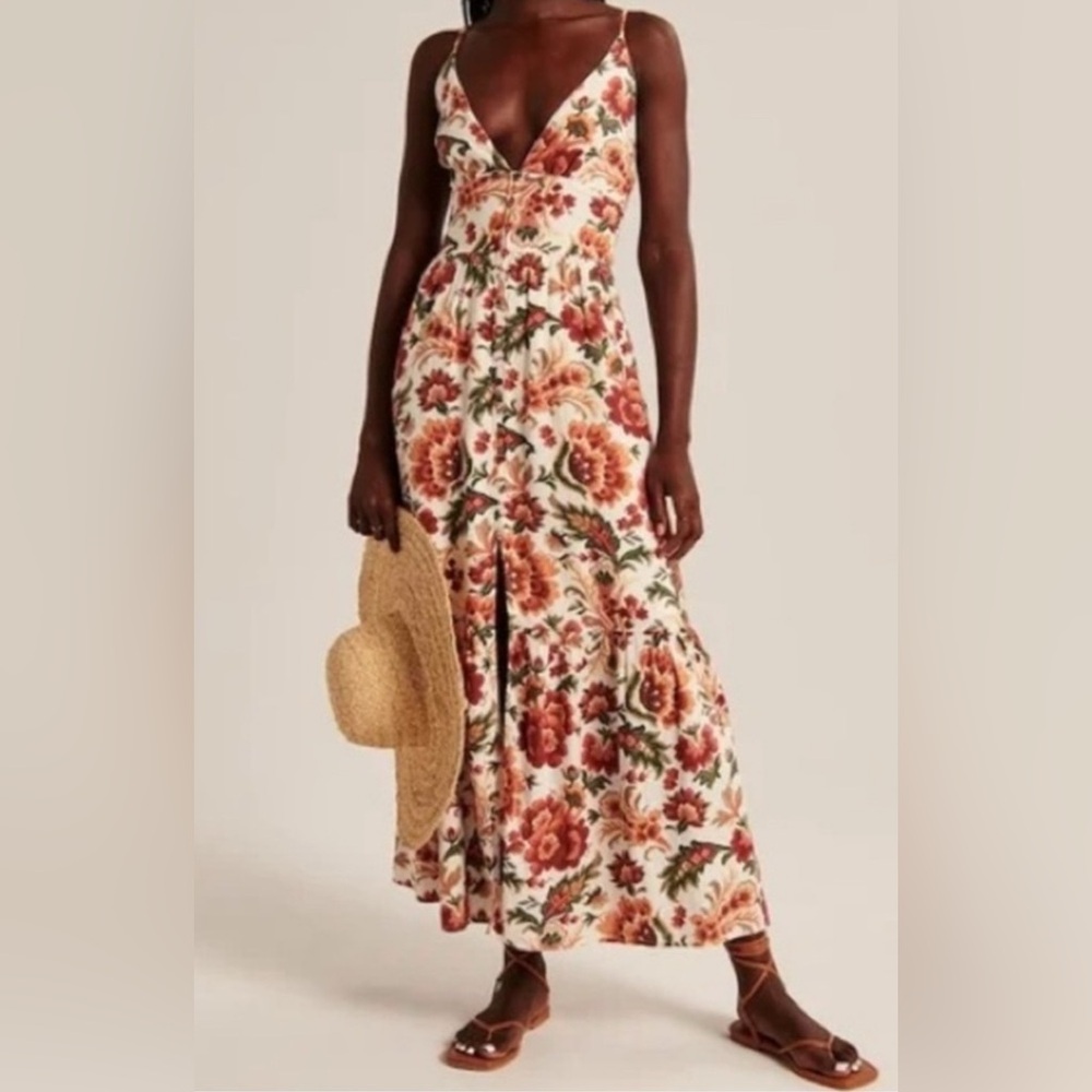Abercrombie Floral Maxi Dress Sz Small